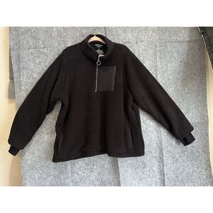 Torrid Active Jacket Womens 3 Sherpa Long Sleeve 1/2 Zip Pockets Pullover Fleece